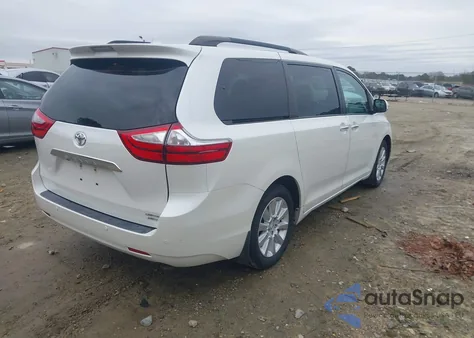 2015 Toyota Sienna Limited 7 Passenger z USA, uszkodzony, nr VIN 5TDDK3DC8FS116201